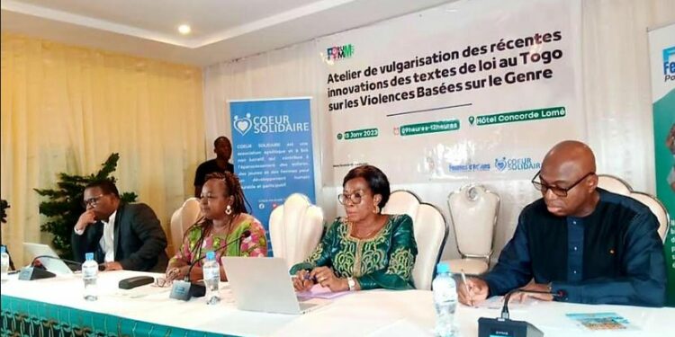 VBG : « Cœur solidaire » et « Femmes d’actions » font connaître les récentes innovations des textes de loi au Togo