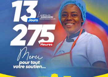 Guiness Word Records : Laurence Assignon met fin à son marathon culinaire après 13 jours de cuisine non-stop